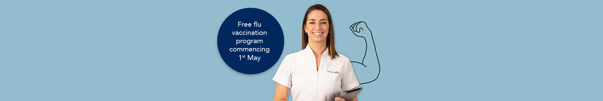 Free Flu vaccination program commencing 1st May